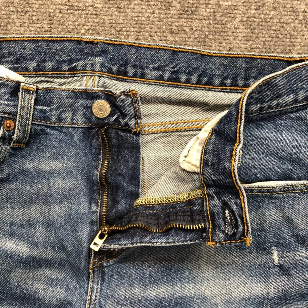 Levis 541 Athletic Taper Mens Blue Distressed Denim Jeans W31 L30